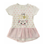 Βρεφικό φόρεμα μακό κοντομάνικο γκρι FUNKY 120-928102-1