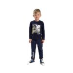 Παιδικό παντελόνι φούτερ αγόρι μπλε Funky 221-390101-1
