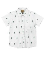 Παιδικό πουκάμισο κοντομάνικο για αγόρι εκρού Funky 121-308107-1