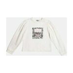 Παιδική μπλούζα μακό μακρυμάνικη για κορίτσι λευκό FUN STRIKE 5866-1