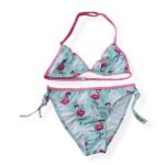 Παιδικό μαγιό μπικίνι για κορίτσι ροζ Flamingo TORTUE S0-050-111