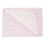 Πλεκτή Κουβέρτα Αγκαλιάς Sherpa Light Pink 75x100 Kikka Boo 31103010039