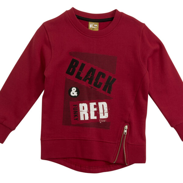 Μπλούζα φούτερ funky για αγόρι κόκκινο 222-392100-2
