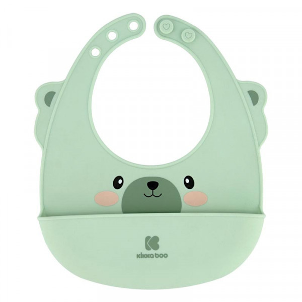 Kikka Boo Σαλιάρα Σιλικόνης Silicone Bib Mint 31303030008