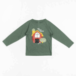 Βρεφική μπλούζα μακό μακρυμάνικη για αγόρι πράσινη Zippy ZB0303-488-3