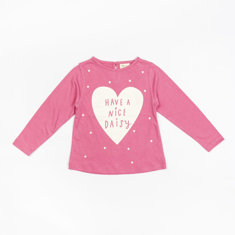 Βρεφικό ροζ μπλουζάκι zippy για κορίτσι ZTG0303-488-10