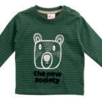 Βρεφική μπλούζα μακό μακρυμάνικη για αγόρι πράσινο Funky 222-806102-1