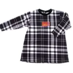 Παιδικό φόρεμα μακρυμάνικο μαύρο καρό MINIMO MC30012