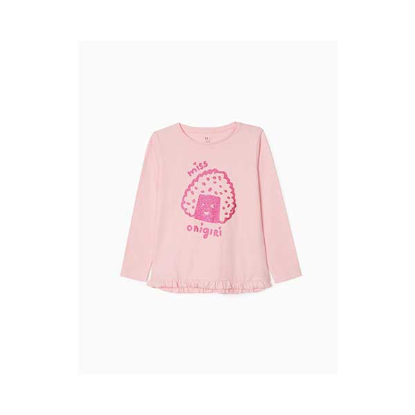 Μπλούζα μακρυμάνικη ροζ για κορίτσι ZIPPY 31040271030