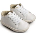 Παπούτσια Βαπτιστικά Δερμάτινα Sneakers Λευκά BABYWALKER BS3030