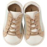Παπούτσια Βαπτιστικά Δερμάτινα Sneakers BABYWALKER Μέντα-Λευκό-Μπεζ BS3039