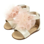  Babywalker Δερμάτινο Πέδιλο Διακοσμημένο με Πον Πον PRI2599 ροζ