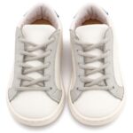 Παπούτσια Βαπτιστικά Δερμάτινα Sneakers BABYWALKER Λευκό πάγου-Γκρι-Μπλε BS3039