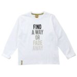 Παιδική μπλούζα μακό μακρυμάνικη για αγόρι λευκό FUNKY 122-106101-1