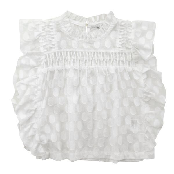 Μπλούζα κοντομάνικη για κορίτσι σε χρώμα λευκό FUNKY 122-505119-1