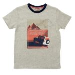 Παιδική μπλούζα κοντομάνικη για αγόρι γκρι FUNKY 122-105120-1