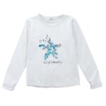 Παιδική μπλούζα μακρυμάνικη για κορίτσι λευκό FUNKY 122-506100-1