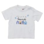 Βρεφική μπλούζα μακό κοντομάνικη για αγόρι λευκό FUNKY 122-805105-1