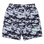 Παιδικό μαγιό σορτς αγόρι λευκό-μαύρο tie-dye Funky 122-0101-2