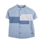 Βρεφικό πουκάμισο κοντομάνικο για αγόρι γαλάζιο Gang 122103