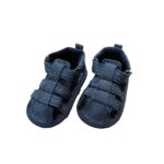 Παπουτσάκια αγκαλιάς για αγόρι μπλε τζιν ZGB01