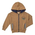 Παιδική ζακέτα φούτερ καφέ Funky 223-309103-1