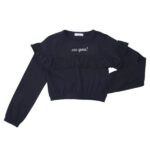 Παιδική μπλούζα μακρυμάνικη για κορίτσι μαύρο Funky 223-506121-4