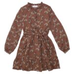 Φόρεμα για κορίτσι σε καφέ χρώμα Funky 223-529101-1
