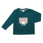 Βρεφική μπλούζα μακό μακρυμάνικη για αγόρι κυπαρισσί FUNKY 223-806101-1