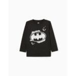 Μπλούζα μακρυμάνικη για αγόρι μαύρο BATMAN ZIPPY ZKBAP0303_22113