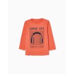Μπλούζα μακρυμάνικη για αγόρι πορτοκαλί zippy ZKBAP0303_22119 _1