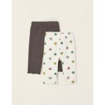 Κολάν βρεφικά 2pack για κορίτσι γκρί-λευκό ZIPPY ZNGAP0401_22008