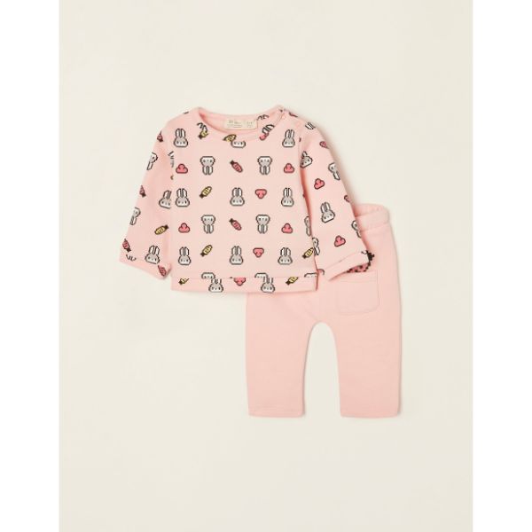 Bρεφικό σετ φόρμες για κορίτσι ροζ ZIPPY ZNGAP0601_22012