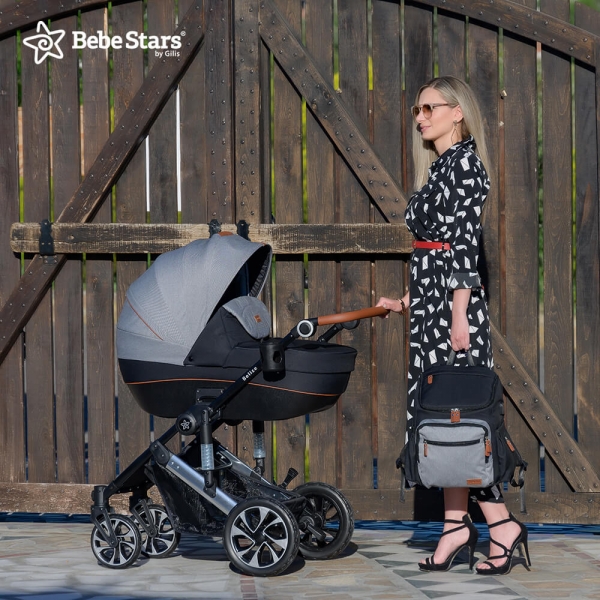 Πολυκαρότσι Belize 3 σε1 Moon Grey Bebe Stars 390T-189