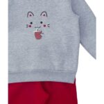 223 717107 2 set forma fouter koritsi mplouza panteloni gkri melange kokkino 1