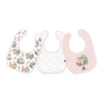 Kikka Boo Σετ 3τμχ βαμβακερές σαλιάρες Savanna Pink 31303030028