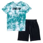Σετ καλοκαιρινό για αγόρι χρώμα tie-dye-μαύρο FUNKY 123-101136-1