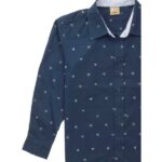 Πουκάμισο μακρυμάνικο για αγόρι χρώμα μπλε funky 123-108106-1