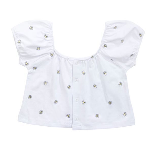 Μπλούζα κοντομάνικη για κορίτσι σε χρώμα λευκό FUNKY 123-505114-1