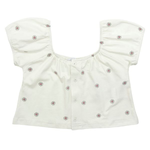 Μπλούζα κοντομάνικη για κορίτσι σε χρώμα λευκό FUNKY 123-505114-2