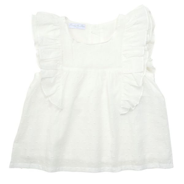 Μπλούζα αμάνικη για κορίτσι σε χρώμα λευκό FUNKY 123-505123-1