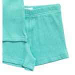 Σετ σορτς ριπ για κορίτσι σε χρώμα aqua FUNKY 123-724104-3