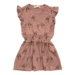 Φόρεμα καλοκαιρινό κορίτσι σε χρώμα κεραμιδί με τύπωμα FUNKY 123-728102-1