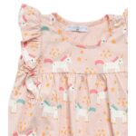 Φόρεμα καλοκαιρινό κορίτσι σε χρώμα ροζ με τύπωμα FUNKY 123-728105-1