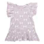 Βρεφικό φόρεμα μακό κοντομάνικο λιλά FUNKY 123-928102-2