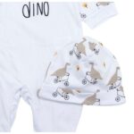 Βρεφικό φορμάκι για αγόρι σε λευκό χρώμα FUNKY 123-050132-1