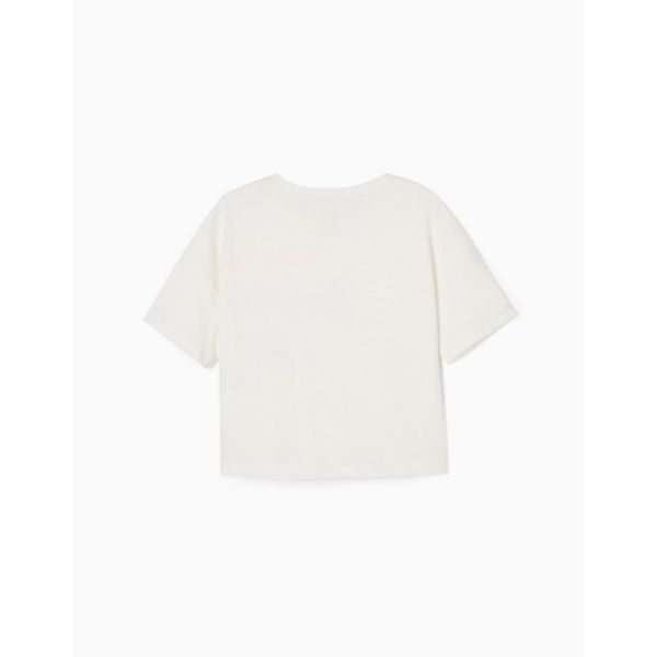 Μπλούζα κοντομάνικη για κορίτσι σε λευκό χρώμα ZIPPY ZKGAP0303_23041