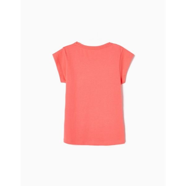 Μπλούζα κοντομάνικη για κορίτσι σε κοραλί χρώμα ZIPPY ZKGAP0303_23065