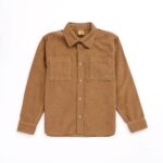 Πουκάμισο κοτλέ μακρυμάνικο για αγόρι χρώμα καφέ Funky 224-108104-1