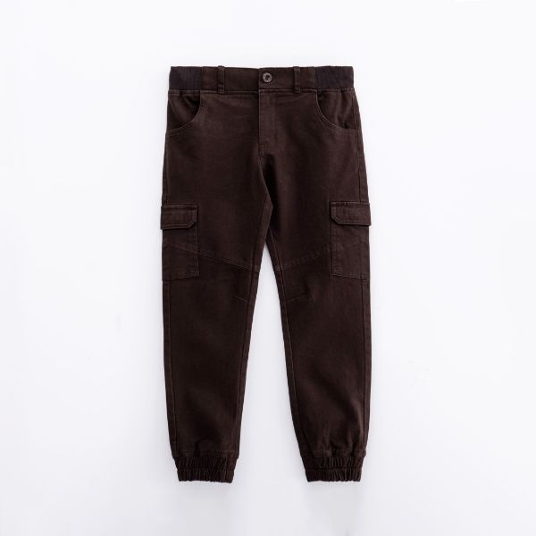 Παντελόνι για αγόρι σε χρώμα σκούρο καφέ FUNKY 224-111101-5